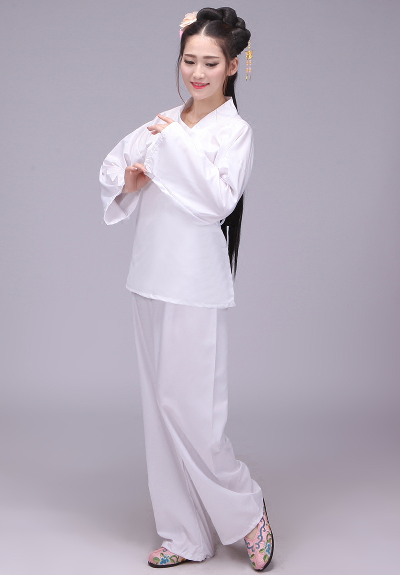 蜜糖依恋旗舰店古装武侠内衣里衣睡衣斜领汉服中衣汉唐古装寝衣中式婚服内衣1