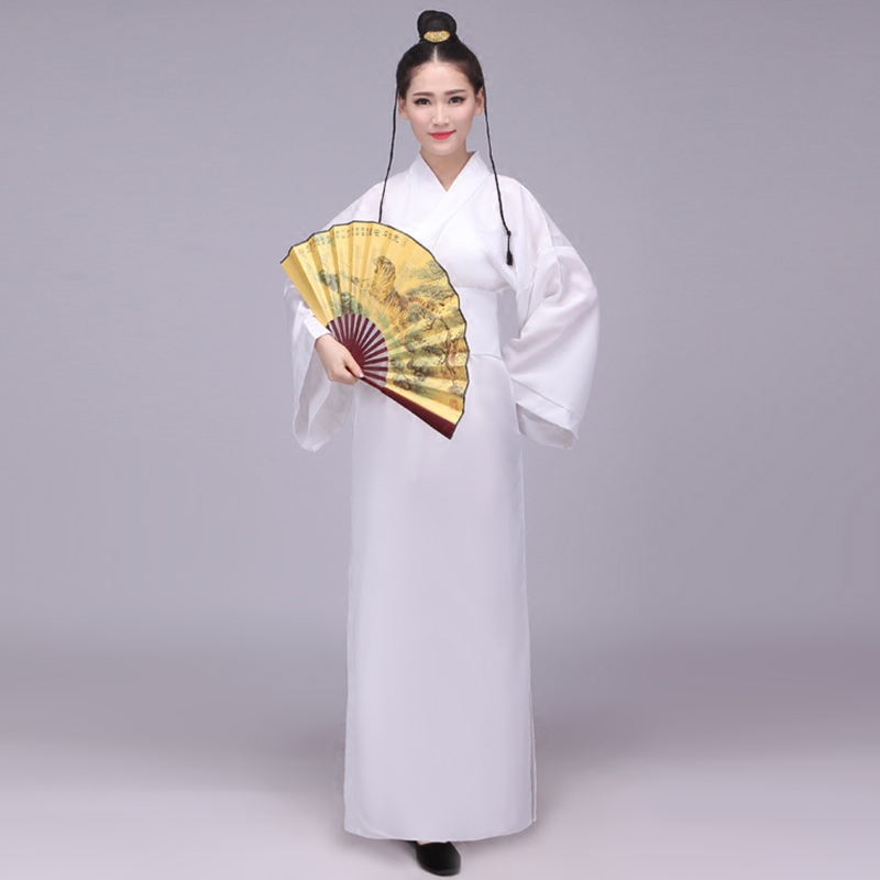 蜜糖依恋旗舰店古装汉服直裾深衣书生深衣男侠客服装 书生装才子服 古代学生装1