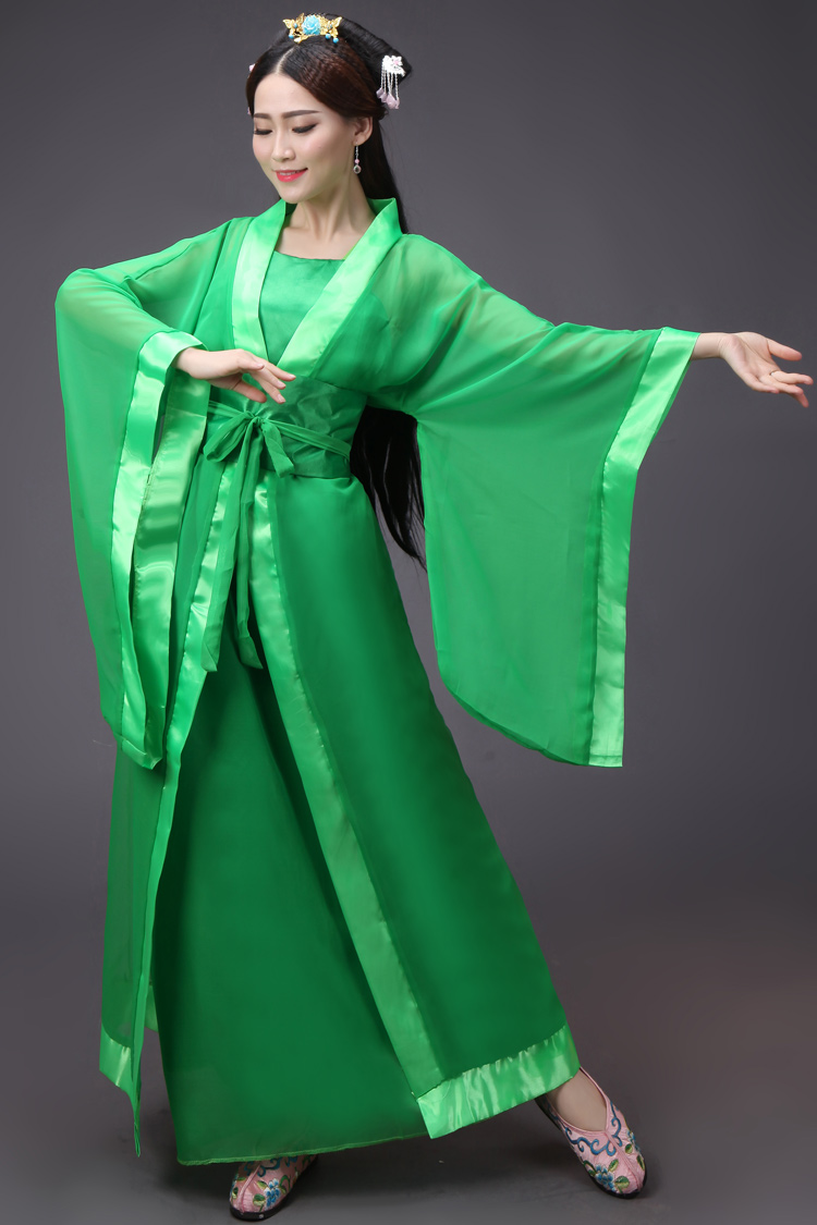 蜜糖依恋旗舰店唐凤古装服装仙女舞蹈演出服影楼写真服古代唐朝贵妃公主古筝长裙3