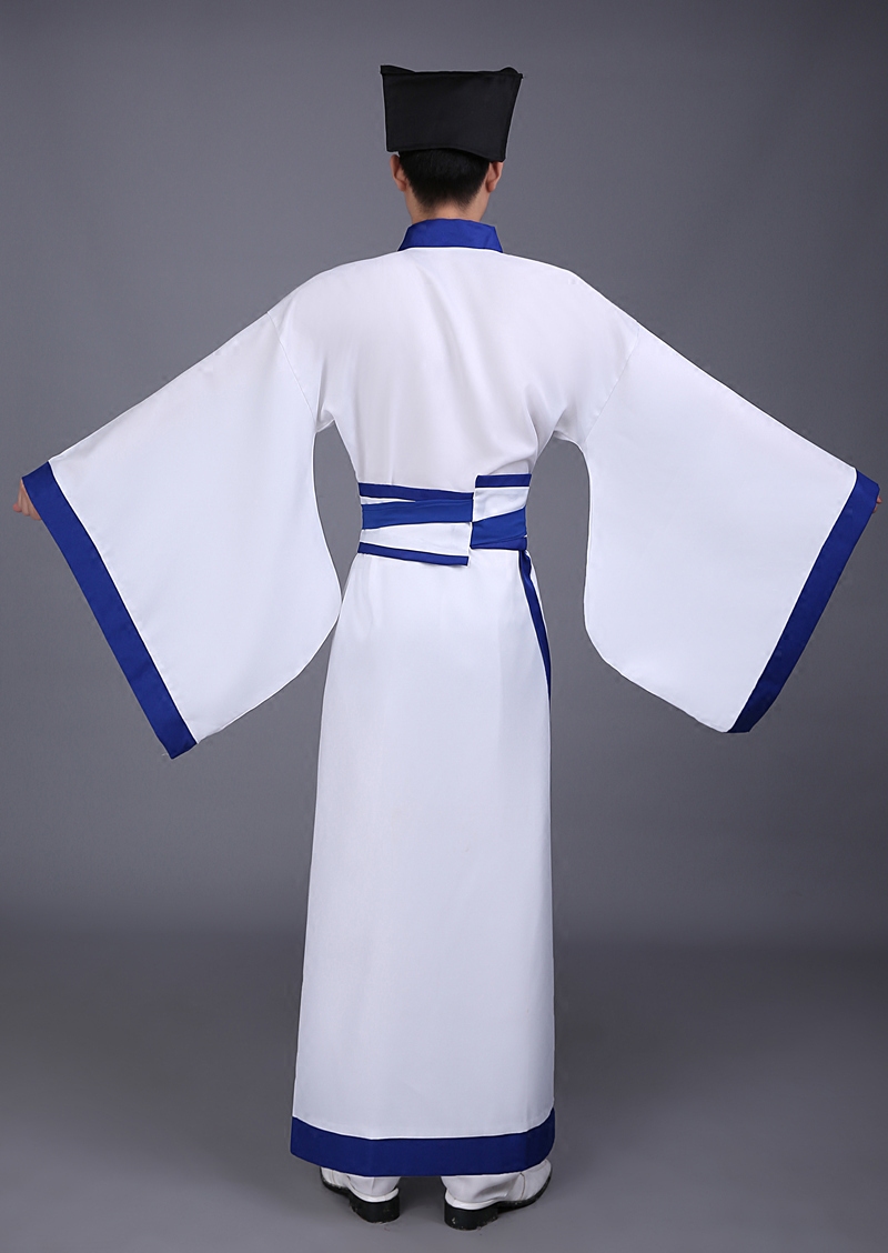 蜜糖依恋旗舰店古装汉服 舞台演出服 男士古装侠客服装 书生装才子服 古代学生装3