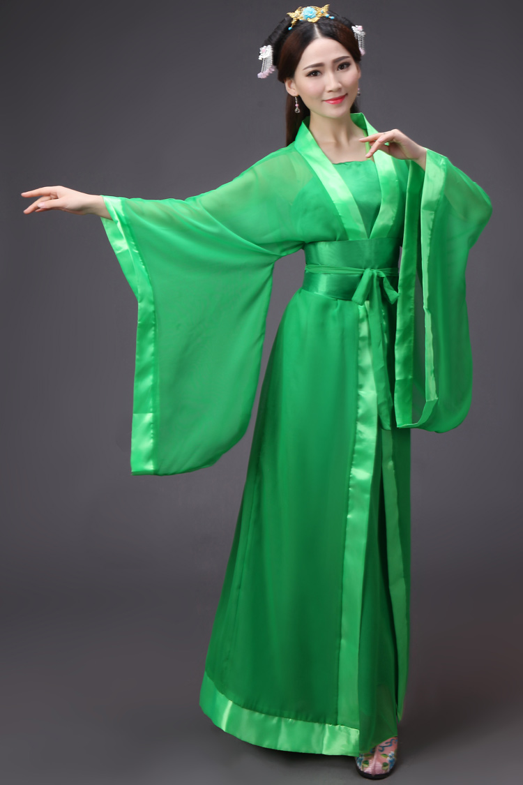 蜜糖依恋旗舰店唐凤古装服装仙女舞蹈演出服影楼写真服古代唐朝贵妃公主古筝长裙2