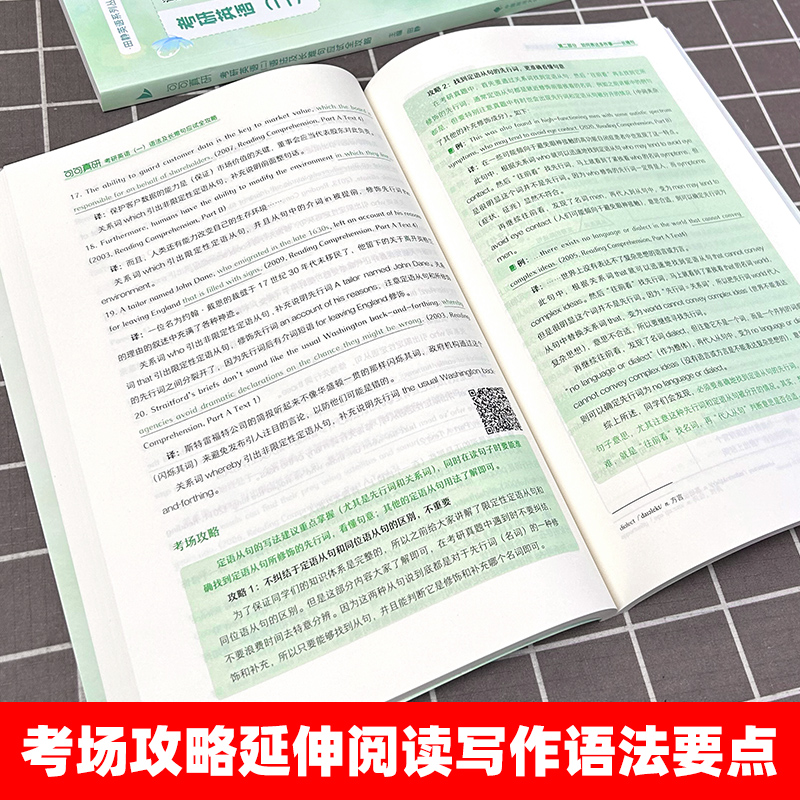 送配套视频】2025田静句句真研25考研英语一英语二语法及长难句应试全攻略2024英语语法可搭唐迟阅读24田静讲真题句句真言每日一句-图3