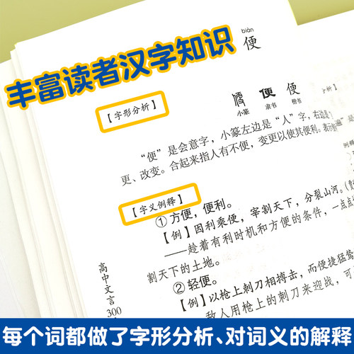 新版现货 高中文言300实词例释 秦振良 收入新高考试题高中文言文助读全解译注及赏析一本通完全解读注音高中语文上海古籍出版社 - 图1