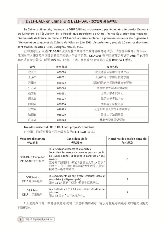 法语DELF考试快速突破训练 B2党蔷张沈鋆法语DELF精解习题真题模拟法语考试题型答题技巧delf考试全攻略高分突破东华大学-图1