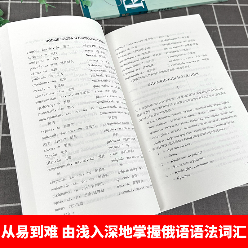 外研社 黑大俄语1第一册 教材学生用书+教学参考书 第二次修订版 外语教学与研究出版社 黑龙江大学俄语专业教程 基础俄语教材考研 - 图3