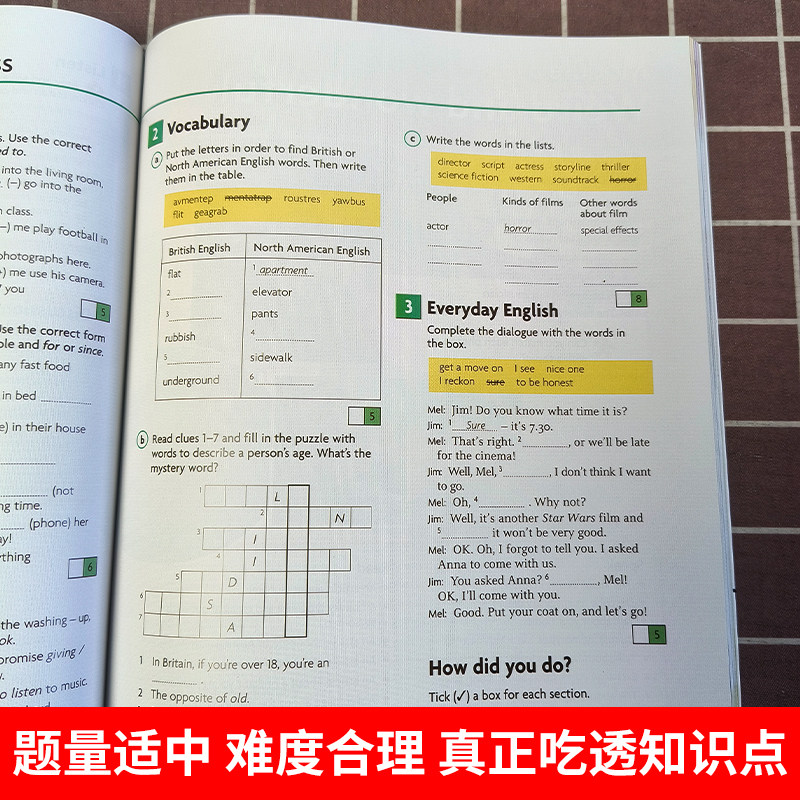 剑桥英语青少年版2 学生包2 第一版 English in Mind 对应KET考试教材含学生用书+视听包+同步训练手册剑桥英语青少版英语教材