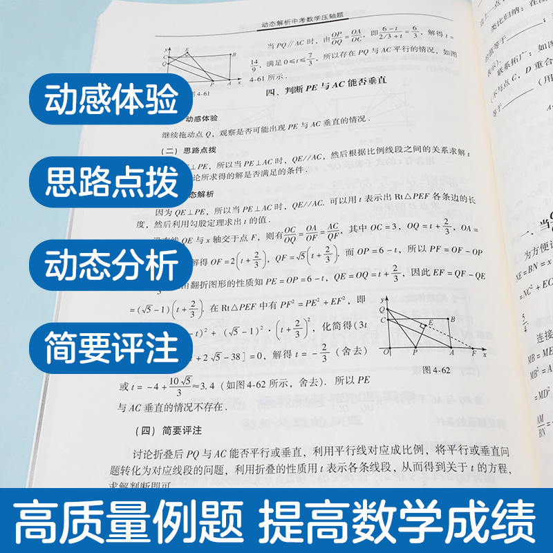 动态解析中考数学压轴题(配光盘) 张景中左传波 中考总复习资料全国重点难题典型题分析讲解训练 初一二三初中学生数学教师书 - 图1