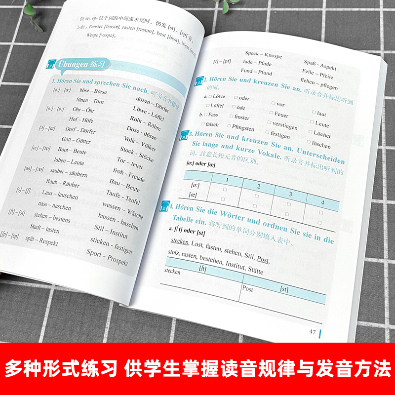 外研社 德语语音 第二版  庄慧丽 外语教学与研究出版社 德语语音教程 初级入门教材 德语音素德语语调德语发音技巧自学用书 - 图3