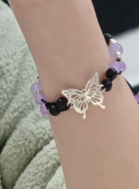 萌甜甜酷风蝴蝶仙女手工编织少女感可爱ins闺蜜送女友礼物配饰