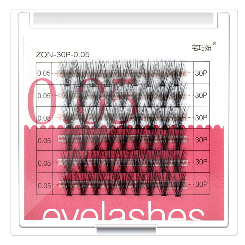 0.05粗30根一簇嫁接睫毛朵毛芭比款浓密型水貂绒自己种植假睫毛-图3