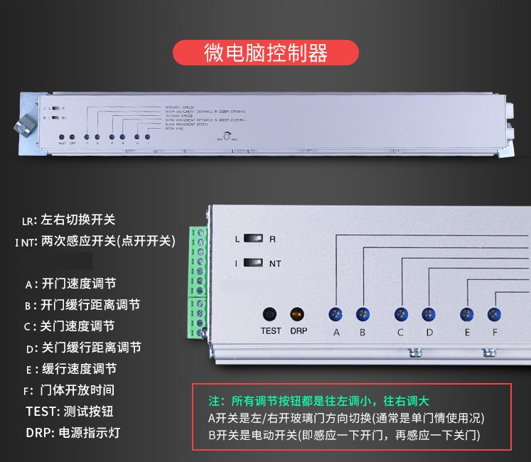 自动感应门控制器微电脑主板电动玻璃门控制装置125B150款适用 - 图0