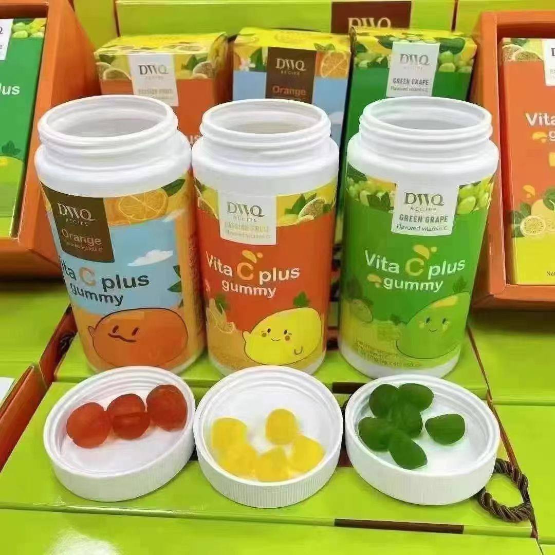 韩国DWQ复合VC软糖维生素维C咀嚼糖百香果青提橙子凝胶糖果礼盒,淘宝优惠券,粉丝福利购,淘宝优惠卷