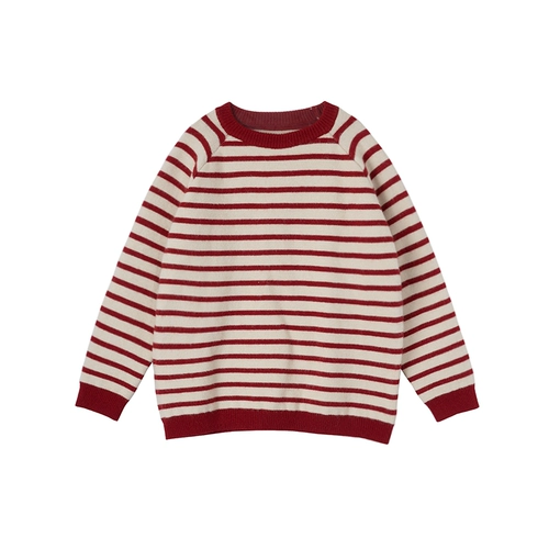 Зимняя японская школьная юбка, трикотажный красный свитер, увеличенная толщина, круглый воротник