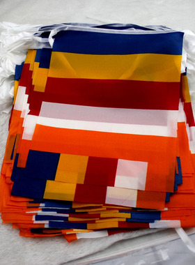 五色旗串旗彩旗30*40cm用品寺院