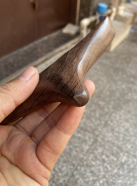 越南鸡翅木按摩脚底三角雀点穴按压全身经络原木无油漆送精油