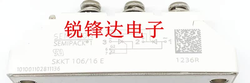 全新单向可控硅模块SKKH106/16E晶闸整流管一个起可直拍SKKT106 - 图0