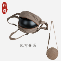 Comic monk Monk Bag big number Bowl Bag Temple Supplies Biu Six Objects Out Monk Bowls Stainless Steel Purple Sandstone Bags