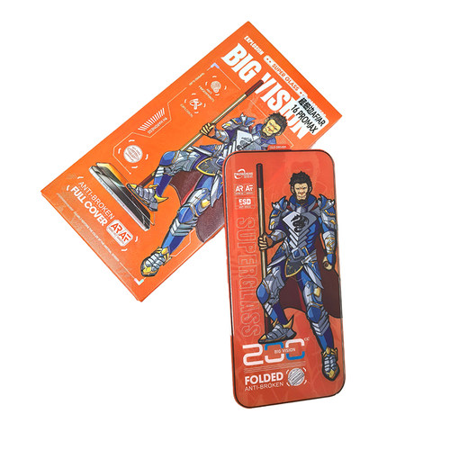 适用 苹果17ProMax 16E 15 14 13 12 iphone11 XR超细边AF/AR电镀涂油膜高铝大弧对折铠甲保护钢化手机保护膜 - 图1