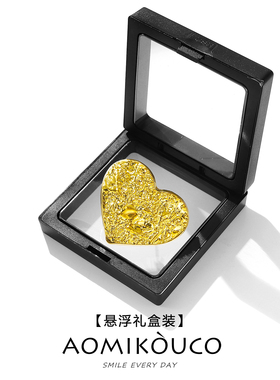 小香风金色褶皱爱心胸针女防走光