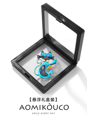 彩色珐琅可爱卡通猫咪胸针个性小众设计感毛衣别针连衣裙西装配饰