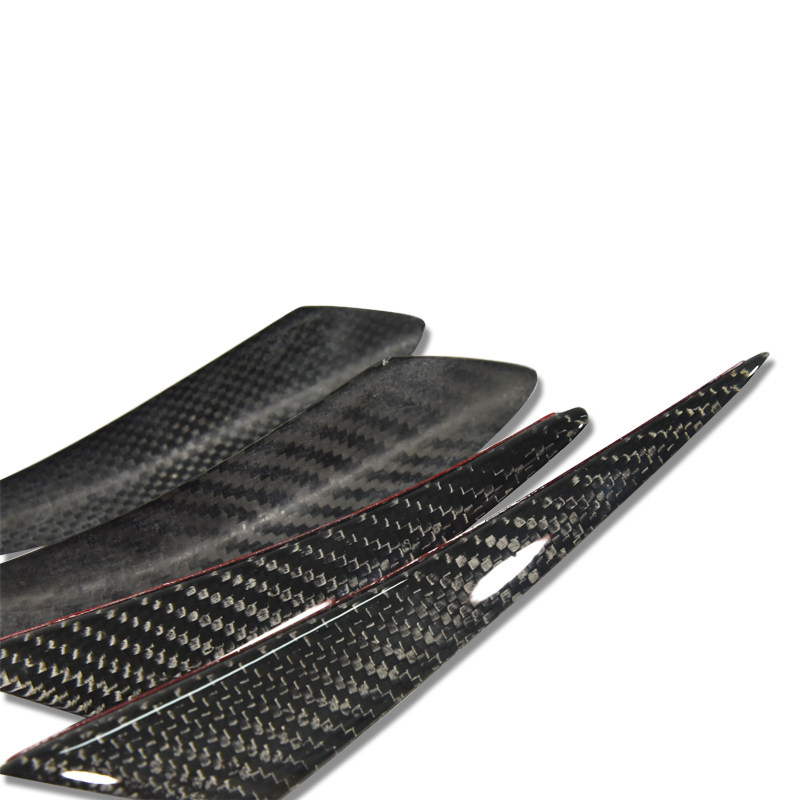 General purpose real carbon fiber crescent air knife for automobiles