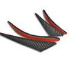 General purpose real carbon fiber crescent air knife for automobiles