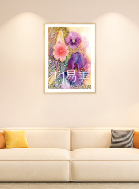 养身馆月子中心装饰画隐秘花园晶瓷工艺挂画护理宣传海报壁画产康