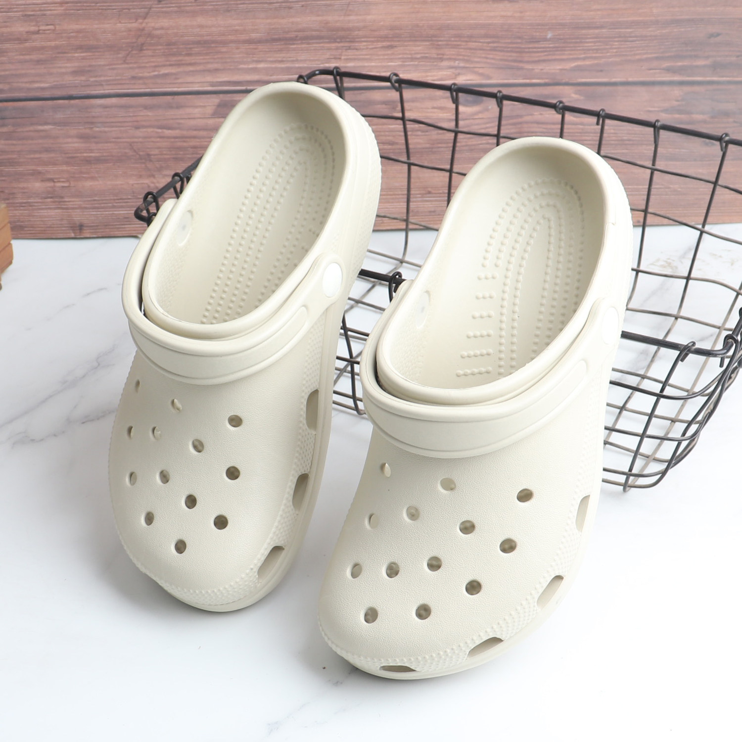 夏季休闲透气包头洞洞拖鞋家用纯色厚底EVA 防滑不臭脚两穿沙滩拖,淘宝优惠券,粉丝福利购,淘宝优惠卷