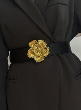 大牌感黑色轻奢风腰带