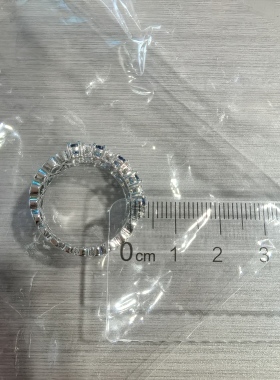 欧美流行饰品戒指创意男女同款式锆石手饰整圈梨形首饰气质时尚