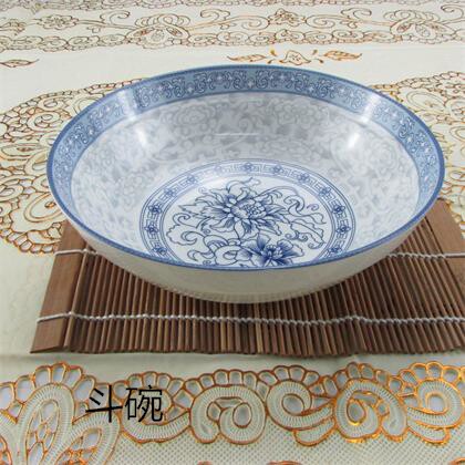 包邮釉中彩新骨瓷逐鹿陶瓷餐具套装礼品碗盘碟饭碗汤碗面碗护边碗 - 图2