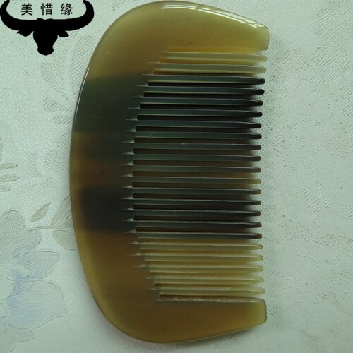 包邮 正宗天然白水牛角梳子 小号随身口袋梳 精品黑牛角梳随身梳 - 图2