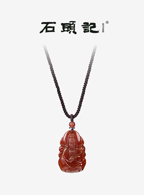 石头记十二生肖项链吉祥黑曜岩