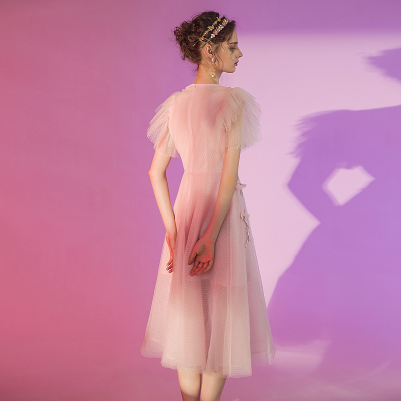 marie elie挖空女夏温柔风连衣裙 instar明星时尚连衣裙