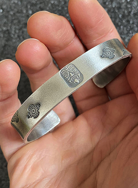 999拉姆桑耶金刚杵纯银手镯