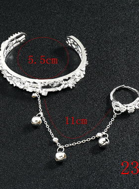 蝴蝶手链古风镂空手镯女