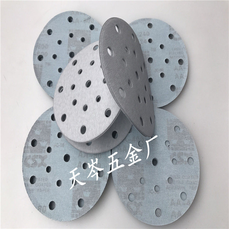 Italian dry sanding paper 6 inches 6 holes 9 holes 15 holes sanding leather 150mm pneumatic sander universal