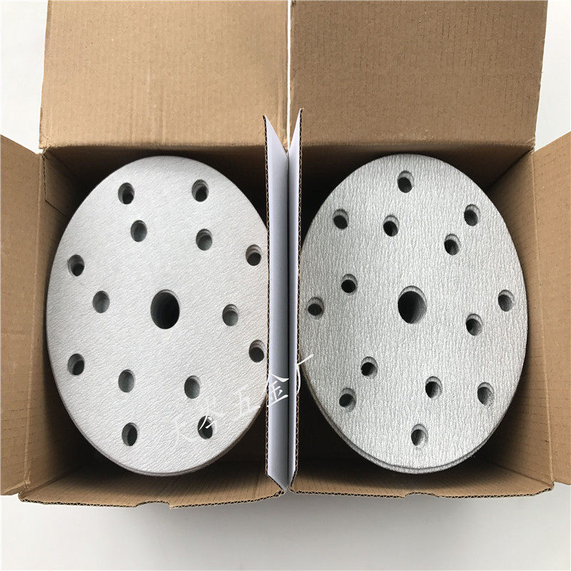 Italian dry sanding paper 6 inches 6 holes 9 holes 15 holes sanding leather 150mm pneumatic sander universal