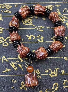 滴血莲花菩提手串子文玩