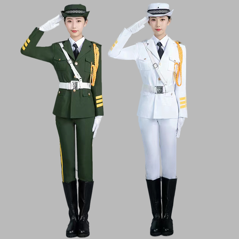 初高中学校仪仗队套装升旗手服装乐队制服合唱舞台装护旗手礼服套,淘宝优惠券,粉丝福利购,淘宝优惠卷