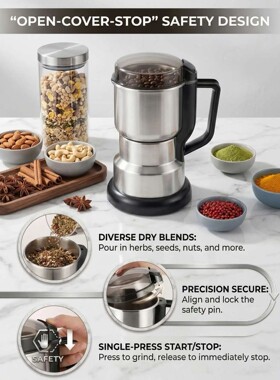 Multi-functional Electric Grinder, High-Power Food-grade Cof