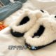 蓬松好rua~！可爱狗狗ins卡通加绒毛毛拖鞋女保暖冬季包头棉拖鞋