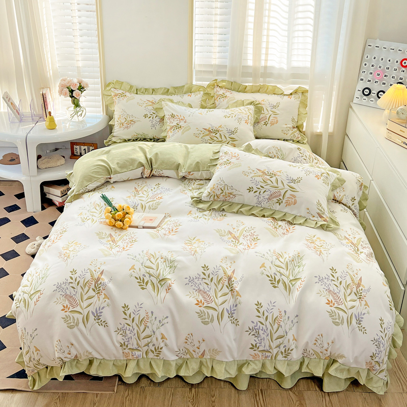 公主风床上用品四件套磨毛学生床单 星晴床品套件/四件套/多件套