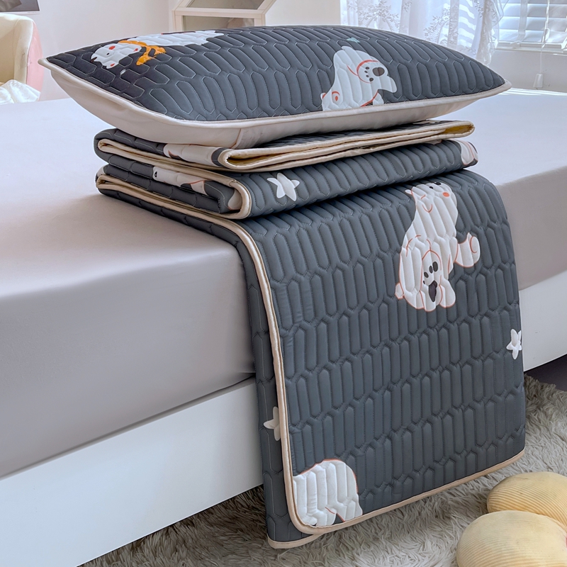 卡通乳胶冰丝凉席三件套夏季单床笠 星晴乳胶席