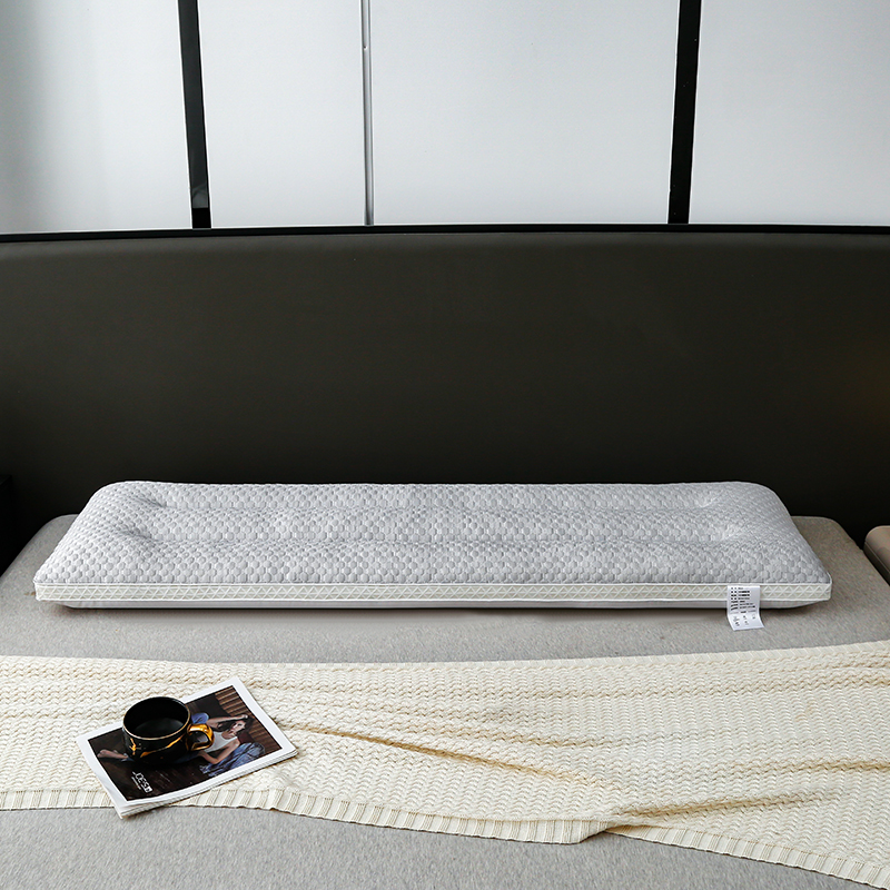 夏季新款枕芯加长凉感豆豆按摩双人枕家用夫妻情侣枕头长枕护颈枕 - 图2