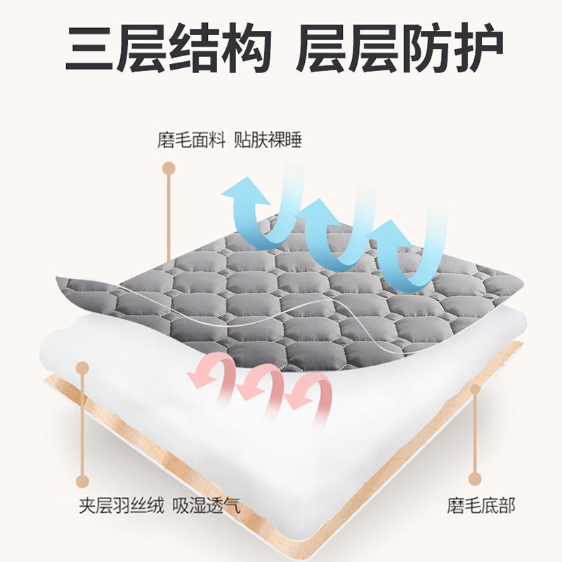 加厚夹棉床笠单件席梦思床垫保护套床单防滑固定床罩全包防尘罩套