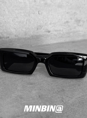 复古方框墨镜高级感ins风