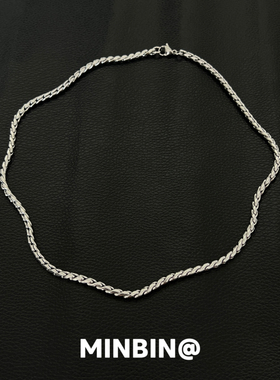 扭鳞龙骨项链高级感百搭