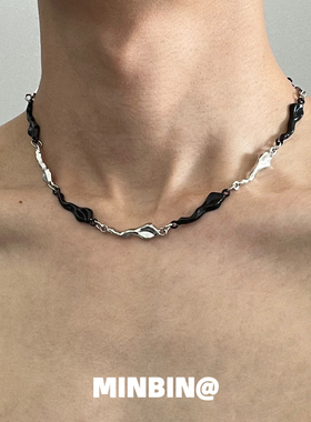 不规则褶皱几何液态项链