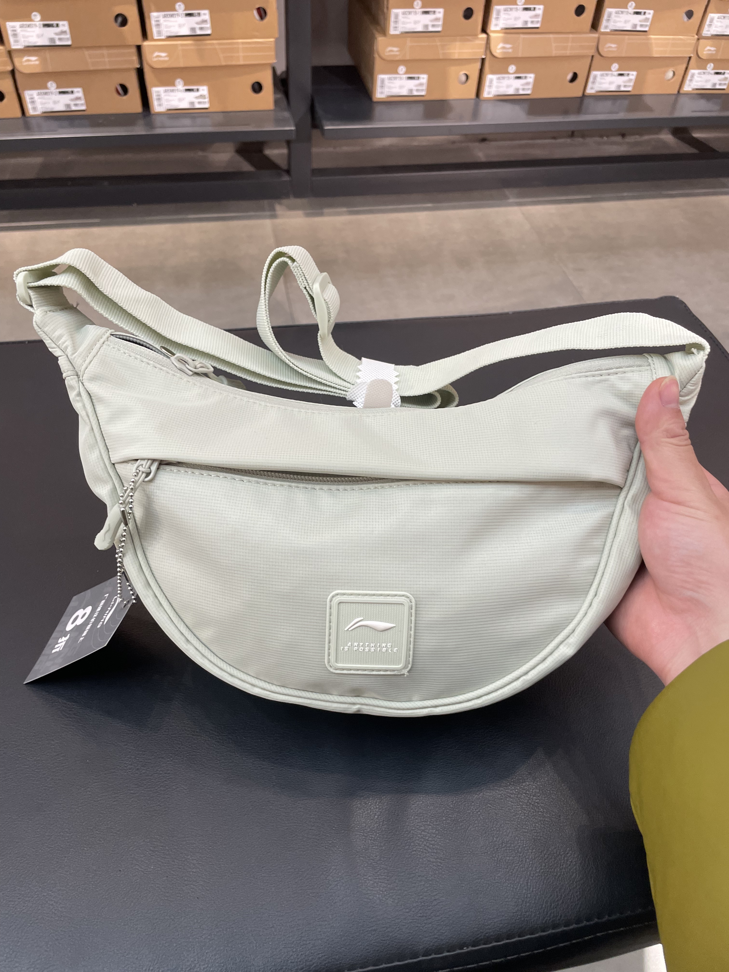 Li Ning Women's New Shoulder Bag Simple and Versatile Casual Shoulder Bag